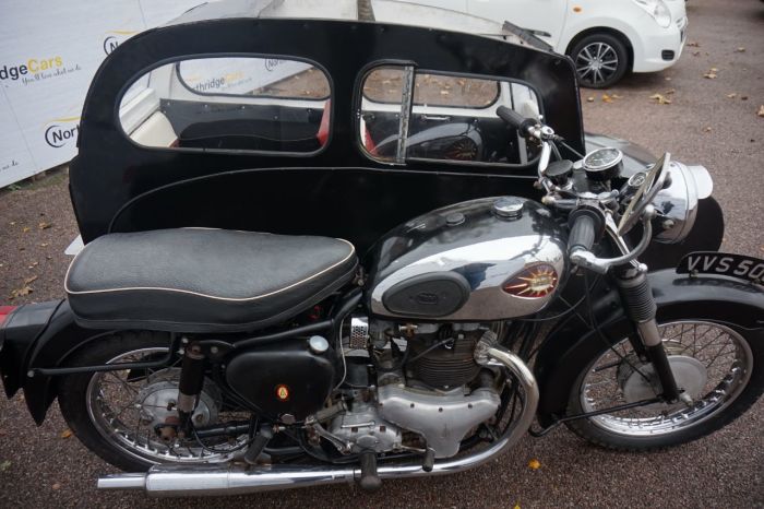 BSA A10 With Sidecar Petrol Red/black